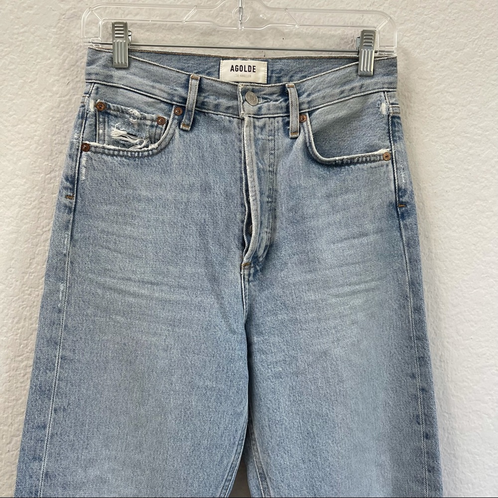 AGOLDE 90's Mid Rise Loose Fit Jeans In Snapshot Size 23 - Picture 4 of 7